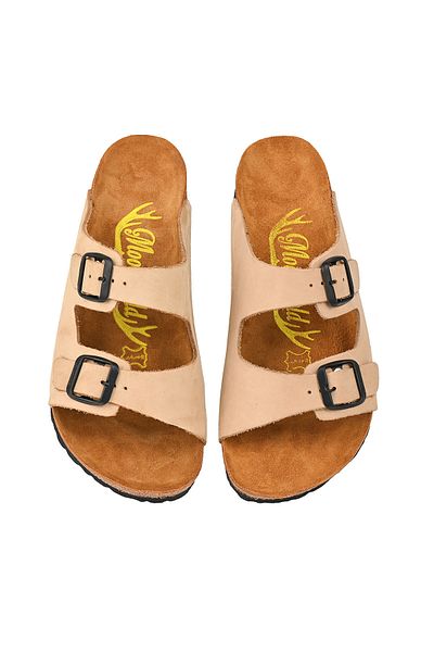 Moosefield Papuci unisex din piele naturală pentru familie