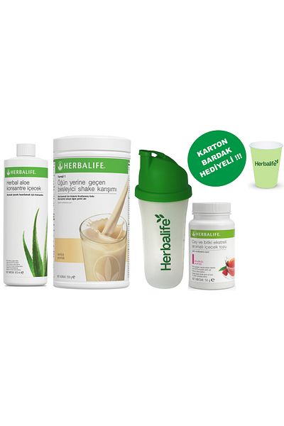 Herbalife Shake Vanilla Aloe Concentrated Drink Shaker Raspberry Tea 50 g