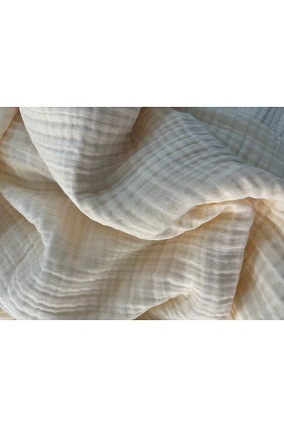 runbaby 75X75Cm Oeko-Tex Certified Multi Muslin Blanket and Baby Blanket - Ecru