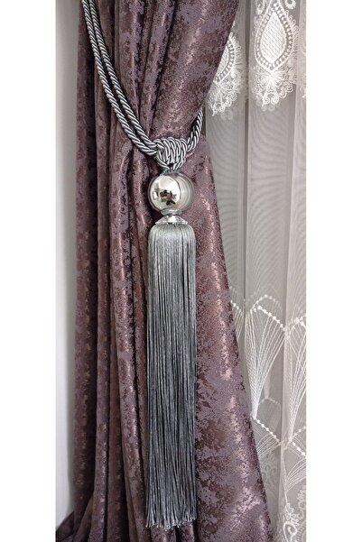 serART Moon sun fon perde yan bağlama  renso ve braçol krom top antrasit