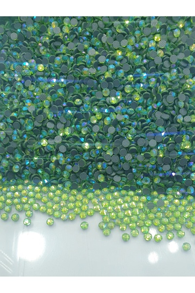 CRYSTALSHOP DMC Hotfix Peridot Stone - Se lipsește cu fierul de călcat, Ss10 Model AB - 25 Gr - 1800 buc.