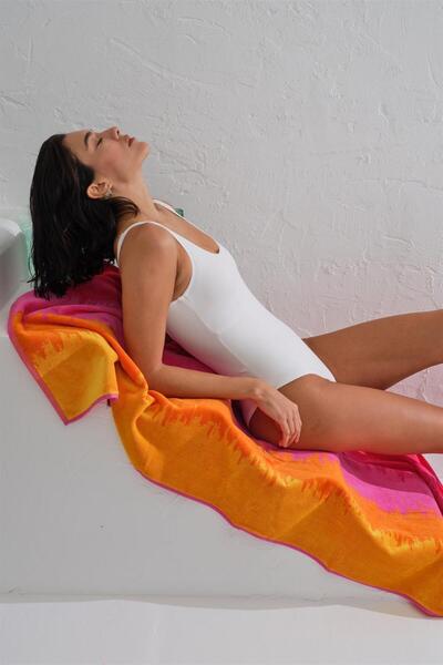 Homelover %100 Pamuk Plaj Deniz Havlusu Çizgili Beach 75x150