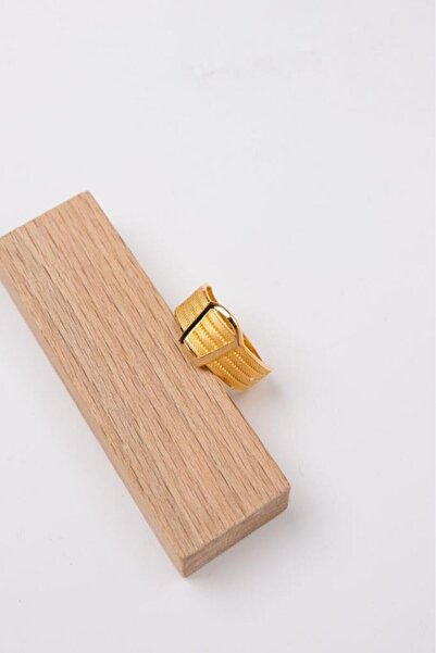 latif kuyumcu 22 Ayar Altın Yüzük Tokalı Trabzon Hasırı Kadın Yüzük LKYZK1496