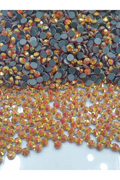 CRYSTALSHOP Dmc Hotfix - Piatra adeziva cu fier de calcat Ss20 Gold AB (25 grame - 400 buc)