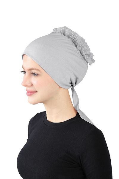 Ecardin Καπό κουλούρι μεγάλου μεγέθους - Laced, Dark Grey, St 212