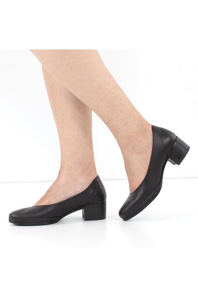 Celal Gültekin Women's Black Leather Shoes 563 20330-1