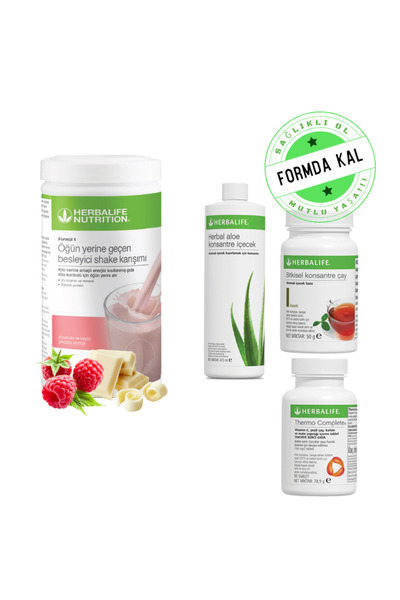 Herbalife Premıum Set V27 (ahududu Shake+aloe Konsantre+thermo+bitkisel Çay K...