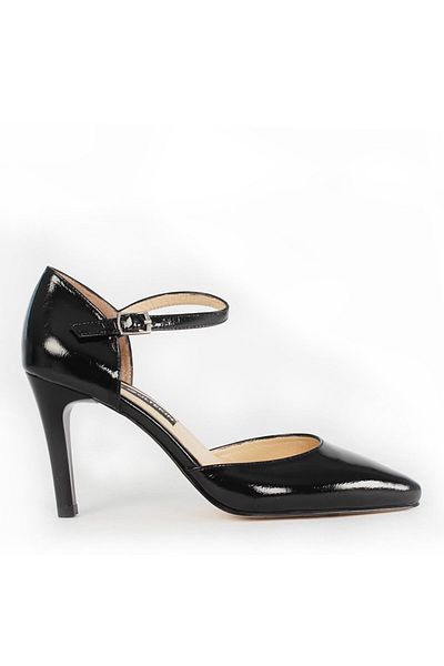 Celal Gültekin Black Patent Leather Women's Shoes 586 30702-16541