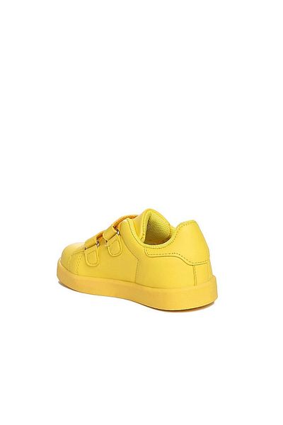 iskarpino Yellow Kids Sneakers - Lighted and Velcro Walking Shoes