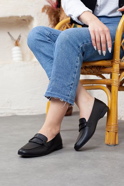 Adım Adım Women's Chain Detailed Black Laofer