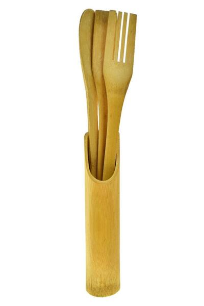 KTYRA52 بواسطة كومو مجموعة مغرفة الخيزران Kyr-2172