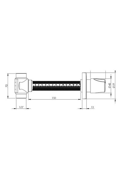İsvea Isvea Built-in Stop Valve Chrome
