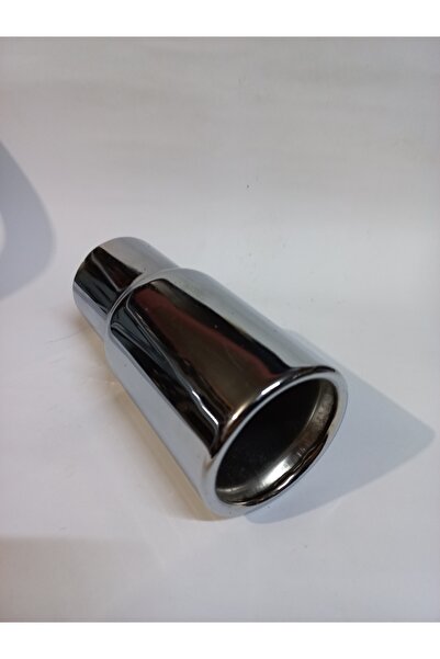 AUTO LUXURY Siyah Antipas kaplamalı nikelaj tekli Önü düz sessiz egzoz eksoz ...