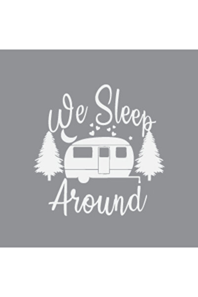 Reysa Tasarım قافلة تخييم بيضاء من We Arround - 17x17 سم