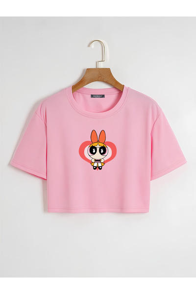 Mad&Calf Ženska majica kratkih rukava sa otiskom cvetova, veće veličine