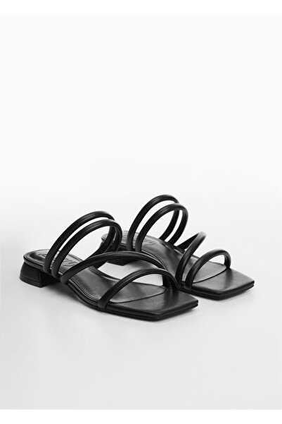 Mango Teen Black Sandals for Kids