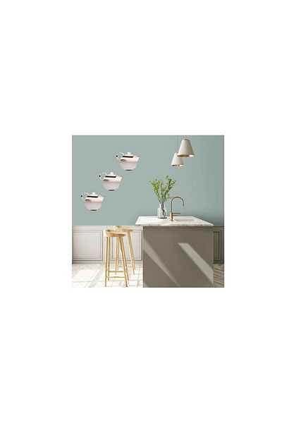Bosphorus Wall Decoration Mirrored Sticker Teapot shaped PVC Mirror 20x15,5cm JM08019
