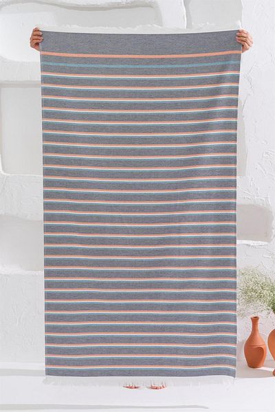 Homelover Πετσέτα θαλάσσης 100% βαμβακερή Peshtemal Tassel Detail 90x160