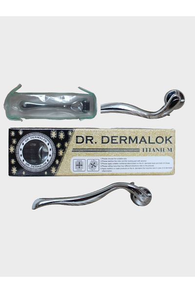 Dr.Dermalok Dermaroller SİLVER Professional-Suitable for Hair, Beard, Eyebrow Serum Use New Series 1mm