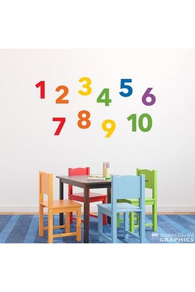 Bosphorus Wall Decoration Sticker Numeral Pvc 33x48 cm XFG060