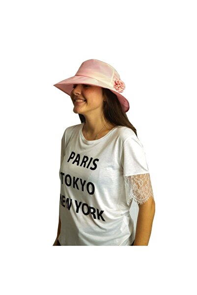 Bay Şapkacı Women's Hat with Roses 1305