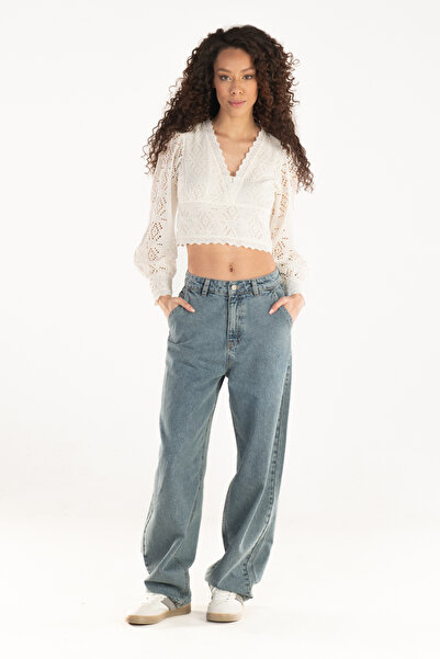 Novita جينز سكيتار أزرق للنساء NOV24JE0004