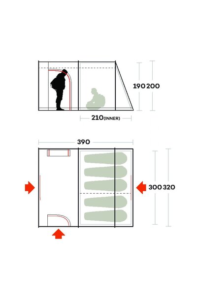 Ferrino Fenix 5 Kişilik Aile Çadırı