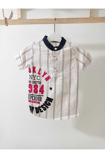 Babyboy Brooklyn Striped Shirt-Pants Summer Set