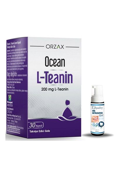 Ocean Orzax Ocean L-Teanin Food Supplement 30 Capsules + Gift Teeth Whitening Foam