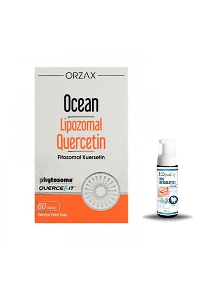 Ocean Orzax Ocean Liposomal Quercetin 100 mg 60 Capsules + Gift Teeth Whitening Foam