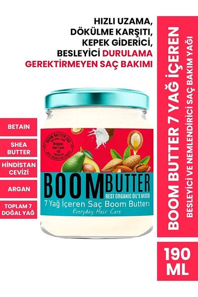 PROCSIN BOOM BUTTER Nourishing and Moisturizing Hair Care Oil Containing 7 Oils 190 ml