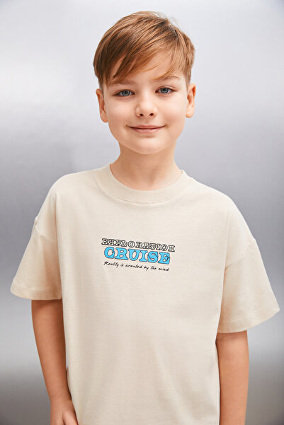 GRIMELANGE Men's Beige T-Shirt - RATIO