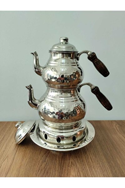 KUZEY ÇAY KAZANLARI NİKEL-BAKIR BALKON SEFASI 3 LİTRE JELLİ - JEL HEDİYELİ