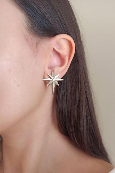 By Zeyna Aksesuar Star model north Women's Earrings - Special Design zyna002