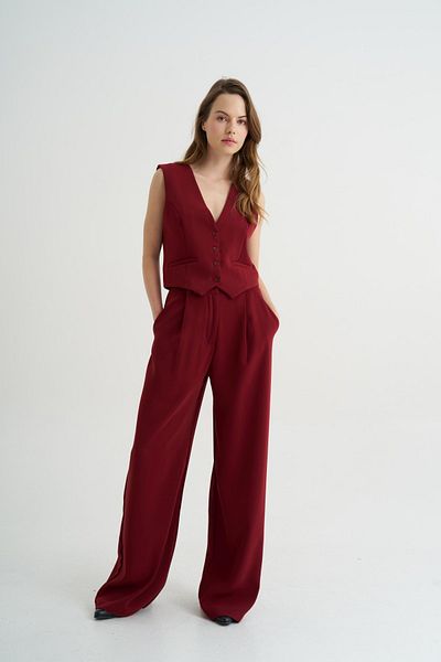 Newmission Draped Cherry Trousers - Rotten and Collet Detailed