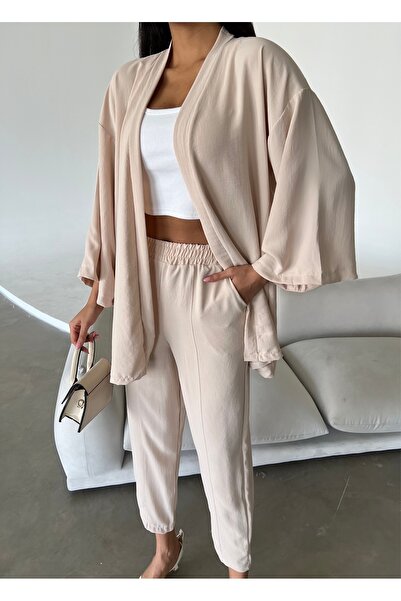 Friday Mood Women's Kimono & Trousers Set