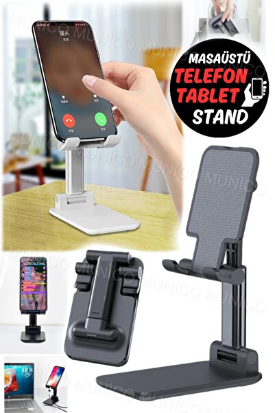 Munico Telefon Ipad Tutucu Ayarlanabilir Teleskopik Braket Canlı Yayın İçin S...