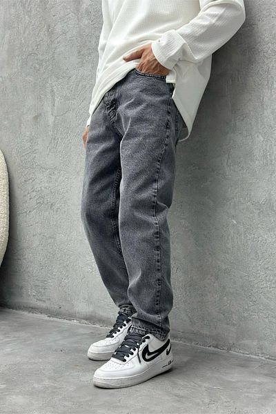 MADZEYMODA Ανδρικό τζιν Boyfriend Grey Jean