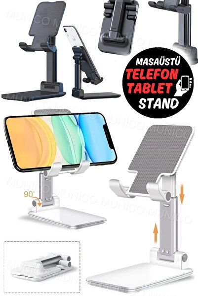 Munico Cep Telefonu Tutucu iPhone Için Standı Evrensel Ayarlanabilir Metal Ma...