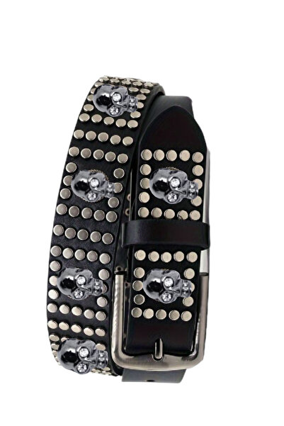 targay Γοτθικό πανκ στυλ Μέταλικα με ζώνη με καρφιά και κρανίο