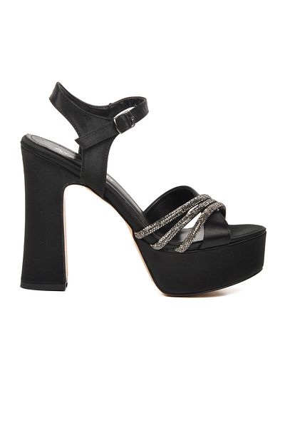 AYAKMOD 655323   Pantofi cu toc cu platformă de damă negri