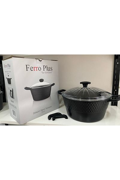 ZETMON Granite Cast Deep Cooking Soup Casserole Pot 28 cm Deep Pot