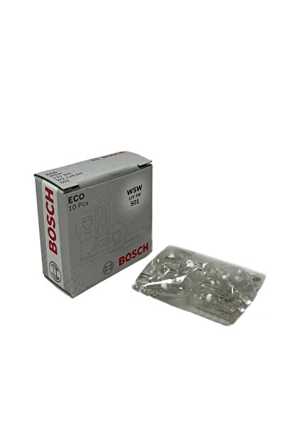 Bosch Eco T10 12V Büyük Dipsiz 5W-5W Gösterge, Park Ampulü 10 Adet