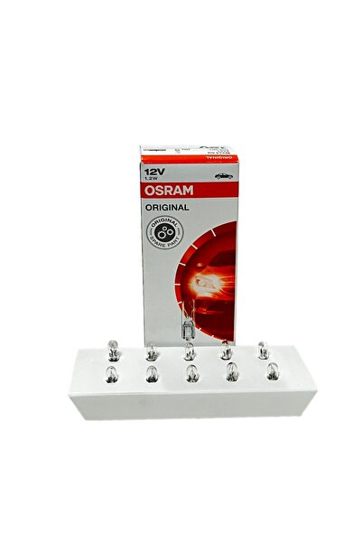 Osram T5 12V 1,2W Küçük Dipsiz Gösterge Ampulü 10 Adet