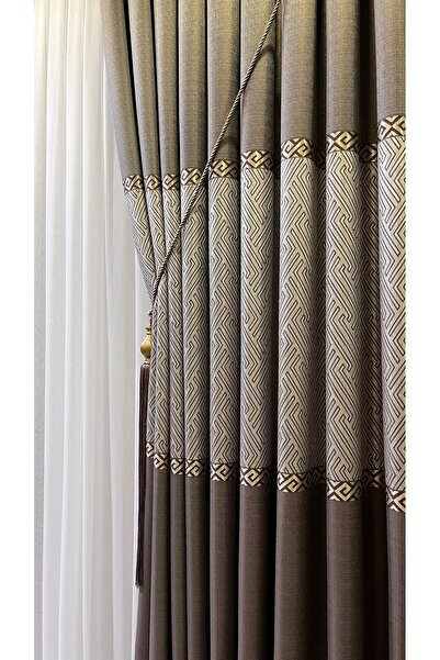 Fon Dünyası Κουρτίνα φόντου πάνελ Cappuccino Gold (μονό φύλλο)