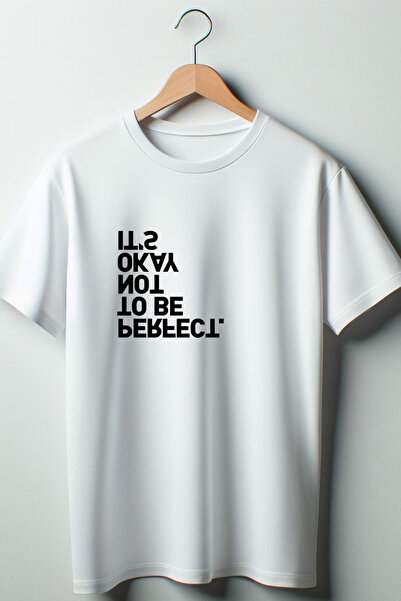 Vordevia تيشيرت أبيض برقبة دائرية كبير الحجم مطبوع عليه نص عكسي