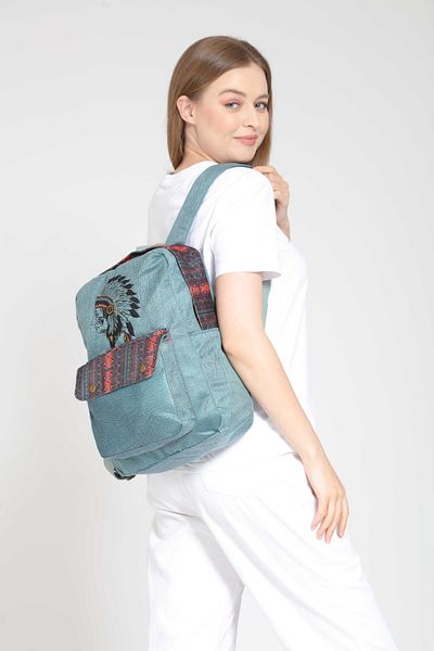 Street Bag Ethnic Embroidered Native American Daily Travel Backpack - Bohemian Design