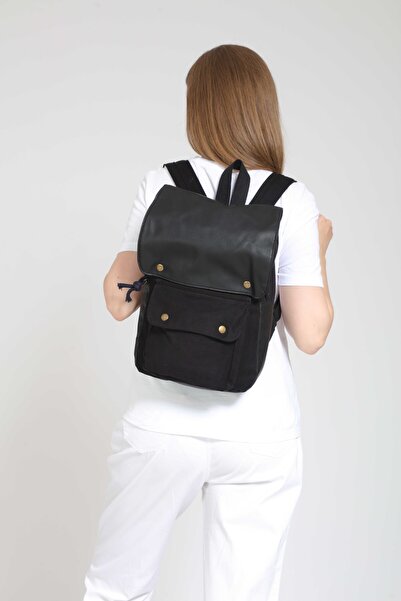 Street Bag Geronimo шкіряний рюкзак з кришкою - рюкзак для кемпінгу та подорожей, шкільний рюкзак