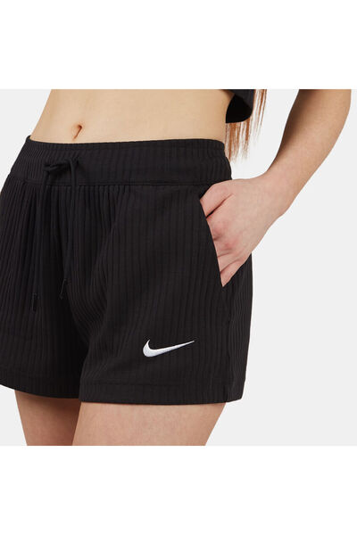 Nike Sportswear Fitilli Jarse Kadın Siyah Şort