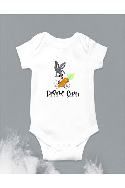 TUĞBABABY Dişim Çıktı Baskılı Bebek Body Zıbın